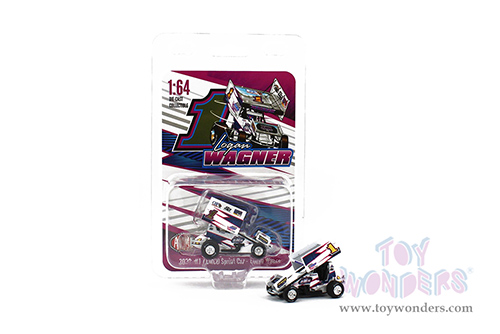 Acme - Winged Sprint Car #1 Logan Wagner "ZEMCO" Mac Magee Motorsports (2022, 1/64 scale diecast model car, White) A6422017