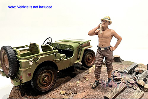 Showcasts® Figurines - 4x4 Mechanic - Figure 1 (1/18 scale, Brown) AD-18011 MAP: $14.99