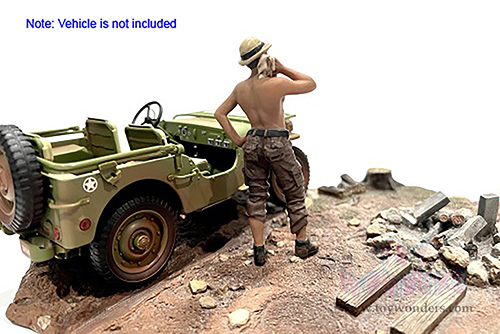 Showcasts® Figurines - 4x4 Mechanic - Figure 1 (1/18 scale, Brown) AD-18011 MAP: $14.99