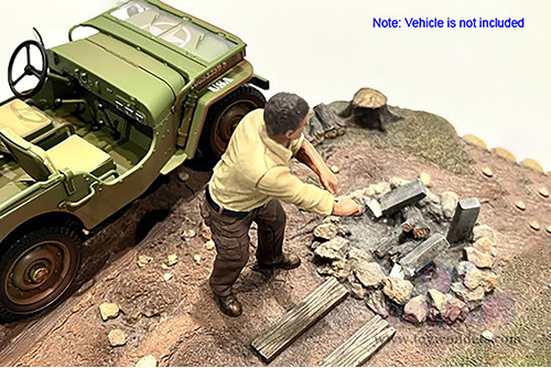 Showcasts® Figurines - 4x4 Mechanic - Figure 3 (1/18 scale, Beige/Brown) AD-18013 MAP: $14.99