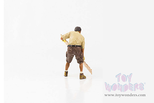 Showcasts® Figurines - 4x4 Mechanic - Figure 8 (1/18 scale, Beige/Brown) AD-18018 MAP: $14.99