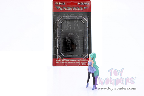 Showcasts® Figurines - Cosplay Girls Figure 4 (1/18 scale, Blue/Green) AD-18304 MAP: $14.99