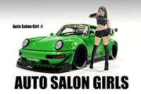 Showcasts® Figurines - Auto Salon Girls Figure 1 (1/18 scale, Black) AD-18505 MAP: $14.99