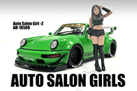 Showcasts® Figurines - Auto Salon Girls Figure 2 (1/18 scale, Black) AD-18506 MAP: $14.99