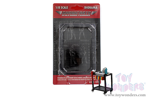 Showcasts® Figurines - Detail Masters Figure 3 - Detailing Cart (1/18 scale, Black) AD-18603 MAP: $12.99