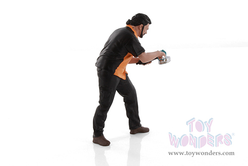 Showcasts® Figurines - Detail Masters Figure 4 - Buff & Wax (1/18 scale, Black/Orange) AD-18604 MAP: $14.99