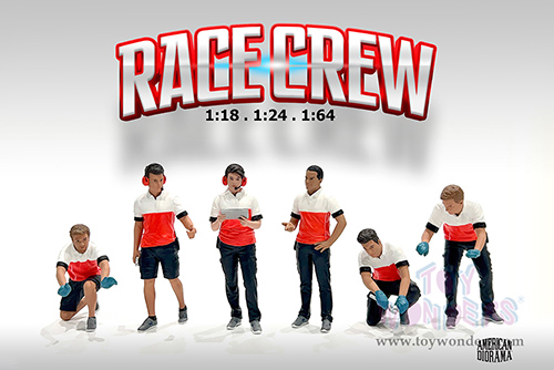 Showcasts® Figurines - Race Crew Figure #1 (1/18 scale, Red/White) AD-19001 MAP: $13.99