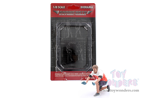 Showcasts® Figurines - Race Crew Figure #1 (1/18 scale, Red/White) AD-19001 MAP: $13.99