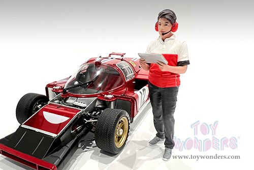Showcasts® Figurines - Race Crew Figure #3 (1/24 scale, Red/White) AD-25003 MAP: $11.99