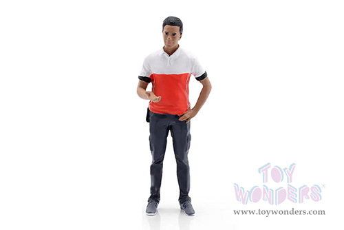 Showcasts® Figurines - Race Crew Figure #4 (1/24 scale, Red/White) AD-25004 MAP: $11.99