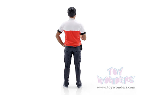 Showcasts® Figurines - Race Crew Figure #4 (1/24 scale, Red/White) AD-25004 MAP: $11.99