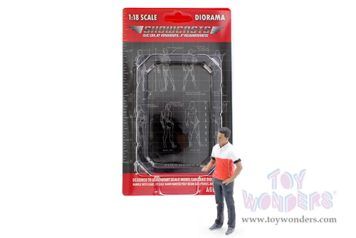 Showcasts® Figurines - Race Crew Figure #4 (1/18 scale, Red/White) AD-19004 MAP: $13.99