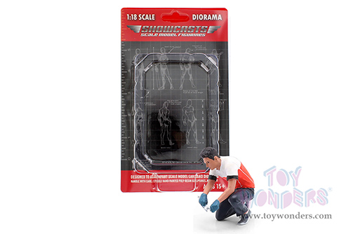 Showcasts® Figurines - Race Crew Figure #5 (1/18 scale, Red/White) AD-19005 MAP: $13.99