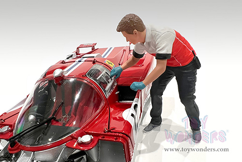 Showcasts® Figurines - Race Crew Figure #6 (1/24 scale, Red/White) AD-25006 MAP: $11.99