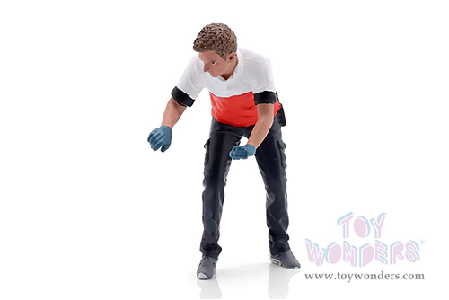 Showcasts® Figurines - Race Crew Figure #6 (1/24 scale, Red/White) AD-25006 MAP: $11.99