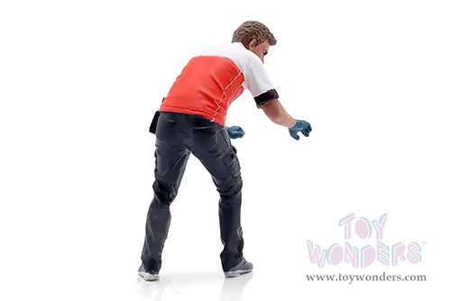 Showcasts® Figurines - Race Crew Figure #6 (1/24 scale, Red/White) AD-25006 MAP: $11.99