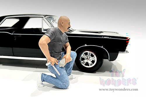 Showcasts® Figurines - "Muscle Mechanics" Figure #6 (1/24 scale, Green/Blue) AD-25206 MAP: $11.99