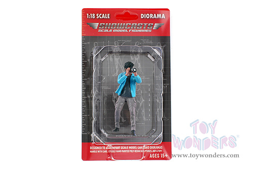 Showcasts® Figurines - "Photographers" Figure #1 (1/18 scale, Blue/Brown) AD-19301 MAP: $12.99