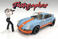 Showcasts® Figurines - "Photographers" Figure #2 (1/24 scale, Black/White) AD-25302 MAP: $11.99; 