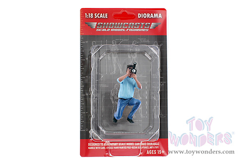 Showcasts® Figurines - "Photographers" Figure #3 (1/18 scale, Blue) AD-19303 MAP: $12.99