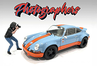 Showcasts® Figurines - "Photographers" Figure #4 (1/24 scale, Blue/Dark green) AD-25304 MAP: $11.99; 