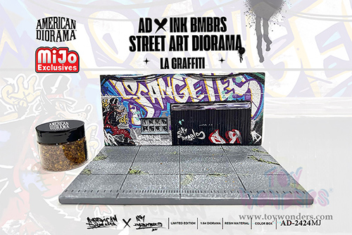 American Diorama/Mijo Exclusives - Street Art Diorama X INK BMBRS - LA Graffiti (1/64 scale resin model)  AD-2424MJ