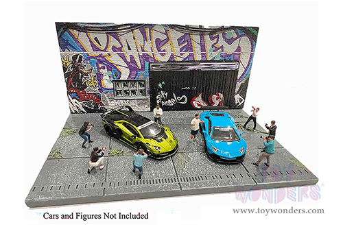American Diorama/Mijo Exclusives - Street Art Diorama X INK BMBRS - LA Graffiti (1/64 scale resin model)  AD-2424MJ