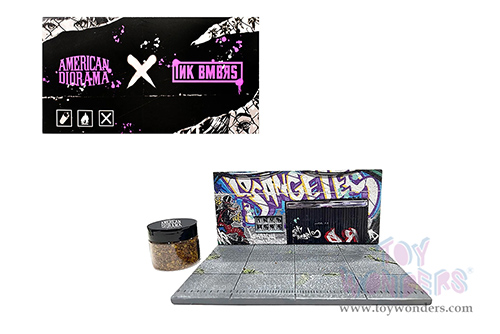 American Diorama/Mijo Exclusives - Street Art Diorama X INK BMBRS - LA Graffiti (1/64 scale resin model)  AD-2424MJ