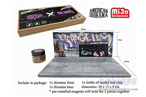 American Diorama/Mijo Exclusives - Street Art Diorama X INK BMBRS - LA Graffiti (1/64 scale resin model)  AD-2424MJ