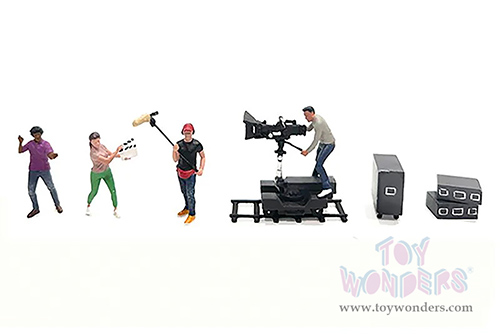 American Diorama/Mijo Exclusives - "Behind The Scenes 2" Figure Set (7 pc. set, 1/64 scale diecast metal, Asstd.)  AD-2428MJ