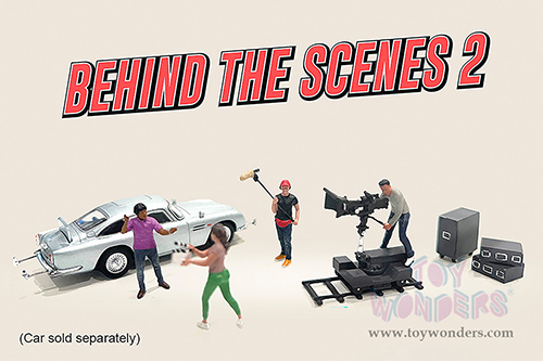 American Diorama/Mijo Exclusives - "Behind The Scenes 2" Figure Set (7 pc. set, 1/64 scale diecast metal, Asstd.)  AD-2428MJ