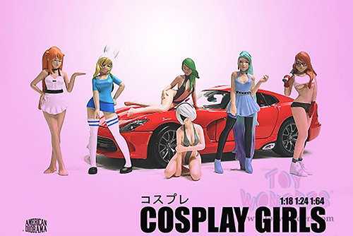 Showcasts® Figurines - Cosplay Girls Figure 1 (1/18 scale, Brown/Green) AD-18301 MAP: $14.99