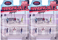 Show product details for American Diorama/Mijo Exclusives - "Hanging Out 3" Figure Set (6 pc. set, 1/64 scale diecast metal, Asstd.)  AD-2430MJ