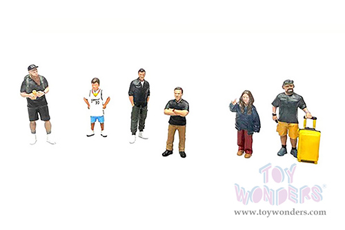 American Diorama/Mijo Exclusives - "Influencers" Figure Set (6 pc. set, 1/64 scale diecast metal, Asstd.)  AD-2433MJ