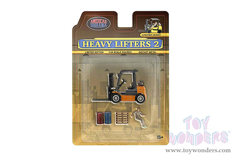 American Diorama/Mijo Exclusives - "Heavy Lifters 2" Figure Set (6 pc. set, 1/64 scale diecast metal, Asstd.)  AD-2434MJ