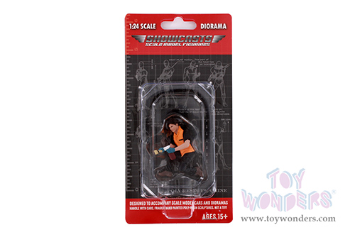 Showcasts® Figurines - Detail Masters Figure 1 - Wheel Cleaning (1/24 scale, Black/Orange) AD-24601 MAP: $11.99