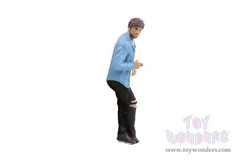 Showcasts® Figurines - Gentlemen's Club Figure 6 (1/24 scale, Blue/Black/White) AD-24806 MAP: $10.99