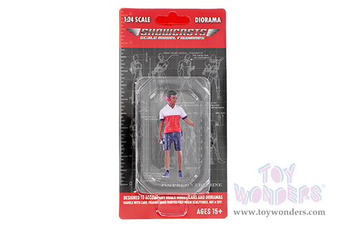 Showcasts® Figurines - Race Crew Figure #2 (1/24 scale, Red/White) AD-25002 MAP: $11.99