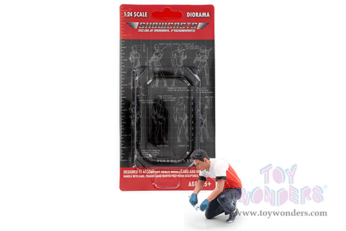 Showcasts® Figurines - Race Crew Figure #5 (1/24 scale, Red/White) AD-25005 MAP: $11.99