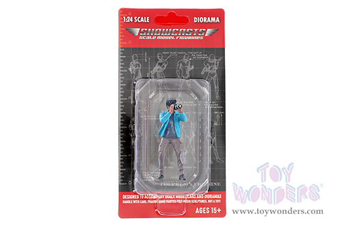 Showcasts® Figurines - "Photographers" Figure #1 (1/24 scale, Blue/Brown) AD-25301 MAP: $11.99
