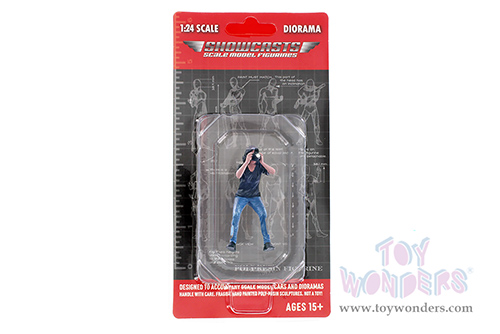 Showcasts® Figurines - "Photographers" Figure #4 (1/24 scale, Blue/Dark green) AD-25304 MAP: $11.99