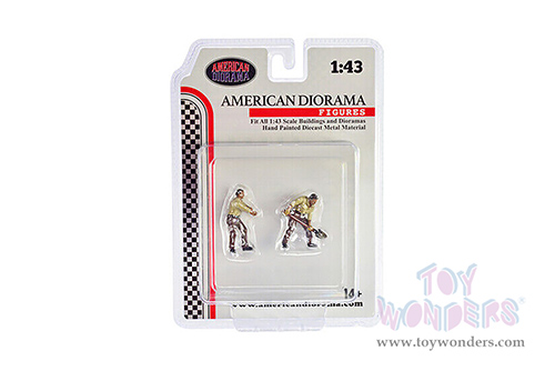 American Diorama Figurine - 4x4 Mechanics Set 2 (2 pc. set, 1/43 scale diecast metal, Asstd.) AD-43002