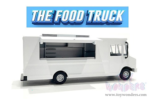 American Diorama/Mijo Exclusives - Food Truck Plain (1/64 scale diecast metal, White)  AD-70200MJ