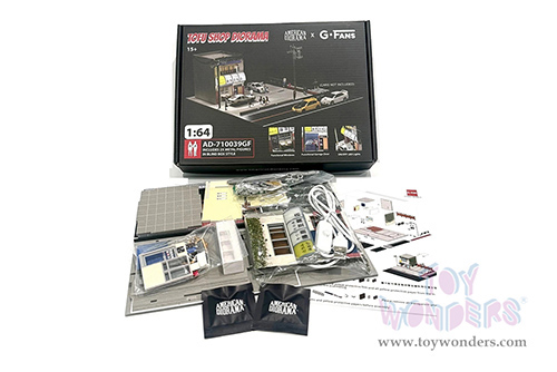American Diorama X G-Fans - Akina Tofu Shop with LED Lights and 2 Figure Set (1/64 scale diorama model, Asstd.)  AD-710039GF