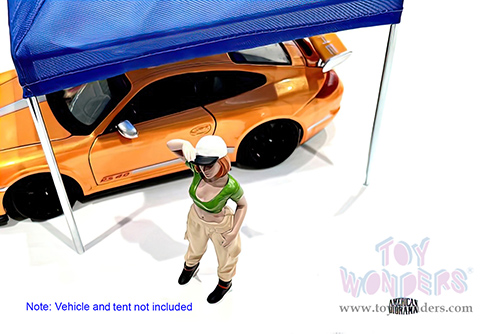 American Diorama Figurine - Hip Hop Girls Figure 1 (1/18 scale, Green/Beige) AD18101