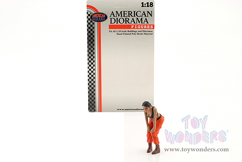 American Diorama Figurine - Hip Hop Girls Figure 4 (1/18 scale, Black/Orange) AD18104