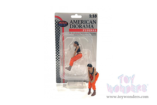 American Diorama Figurine - Hip Hop Girls Figure 4 (1/18 scale, Black/Orange) AD18104