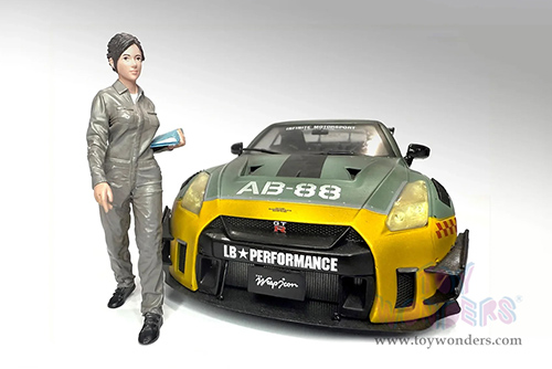 American Diorama Figurine - Premium Series | Top Tuners Figure #2 (1/24 scale, Green) ADP-70102