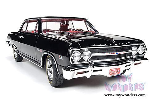 Auto World - Chevy Chevelle Z16 Hardtop (1965, 1/18 scale diecast model car, Black)  AMM1061