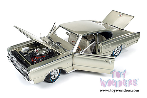 Auto World ERTL - Dodge Charger Dodge Charger Fastback 50th Anniversary Hardtop (1966, 1/18 scale diecast model car, Citron Gold) AMM1067